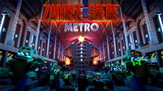 Thumbnail of the Minecraft Bedrock Marketplace product Zombie Siege : Metro created by Dig Down Studios.