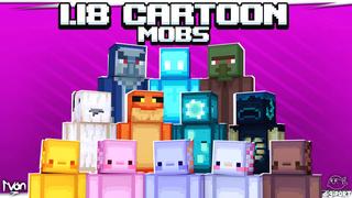 Thumbnail of the Minecraft Bedrock Marketplace product 1.18 Cartoon Mobs created by DigiPort.