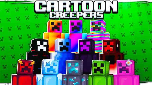 Thumbnail of the Minecraft Bedrock Marketplace product Cartoon Creepers created by DigiPort.