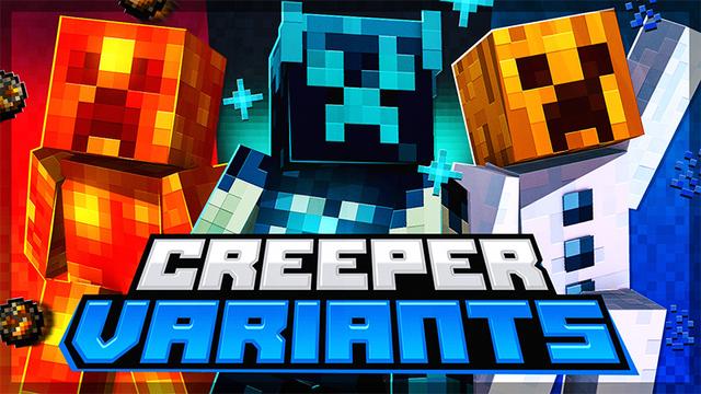 Thumbnail of the Minecraft Bedrock Marketplace product Creeper Variants created by DigiPort.