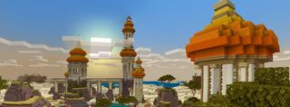Panorama of the Minecraft Bedrock Marketplace product Arabic Palace created by A30x1.
