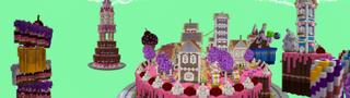Panorama of the Minecraft Bedrock Marketplace product Candy Lucky Skyblock created by Diluvian.
