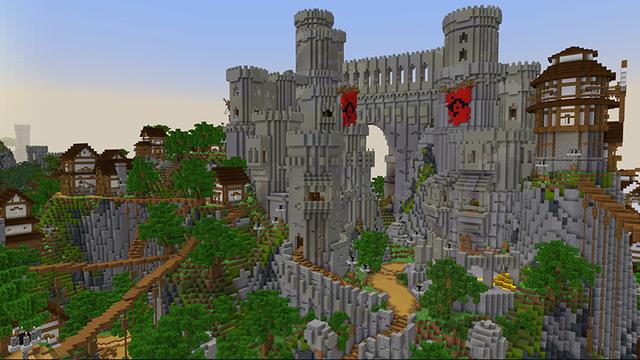 Screenshot of the Minecraft Bedrock Marketplace product Cloud Adventure created by A30x1.