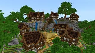 Screenshot of the Minecraft Bedrock Marketplace product Cloud Land created by A30x1.