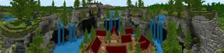 Panorama of the Minecraft Bedrock Marketplace product Crater Village created by A30x1.