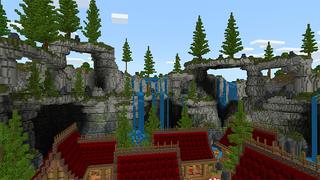 Screenshot of the Minecraft Bedrock Marketplace product Crater Village created by A30x1.