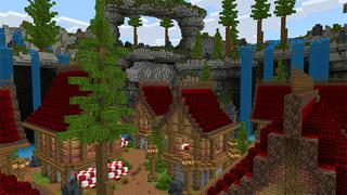 Screenshot of the Minecraft Bedrock Marketplace product Crater Village created by A30x1.