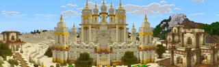 Panorama of the Minecraft Bedrock Marketplace product Desert Palace created by A30x1.