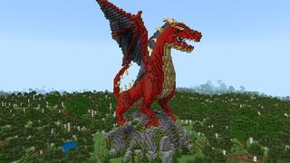 Screenshot of the Minecraft Bedrock Marketplace product Dragon Secret Base created by Diluvian.
