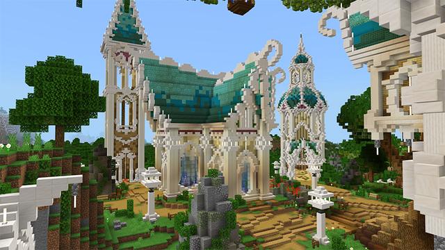 Screenshot of the Minecraft Bedrock Marketplace product Elf City created by A30x1.