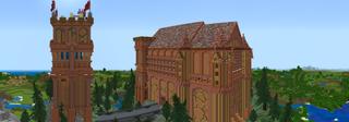 Panorama of the Minecraft Bedrock Marketplace product End Tower created by Diluvian.