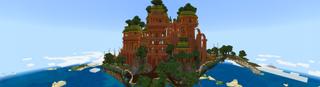 Panorama of the Minecraft Bedrock Marketplace product Flying Whale created by A30x1.