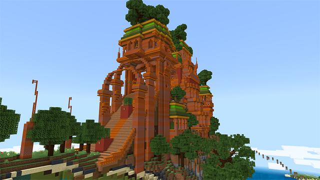 Screenshot of the Minecraft Bedrock Marketplace product Flying Whale created by A30x1.