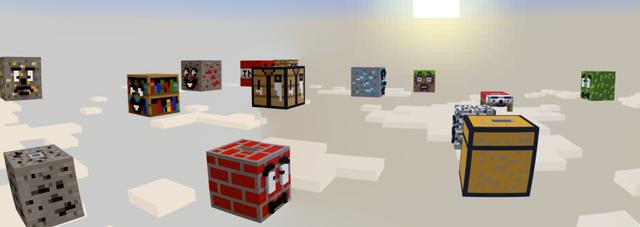 Panorama of the Minecraft Bedrock Marketplace product Giant Blocks Skyblock created by A30x1.
