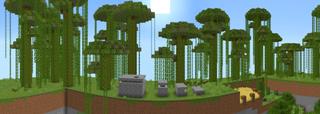 Panorama of the Minecraft Bedrock Marketplace product Giant Hole Parkour created by A30x1.