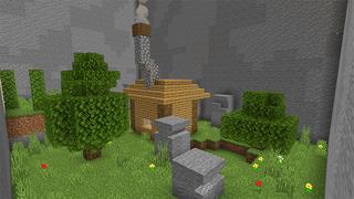 Screenshot of the Minecraft Bedrock Marketplace product Giant Hole Parkour created by A30x1.