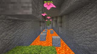 Screenshot of the Minecraft Bedrock Marketplace product Giant Hole Parkour created by A30x1.
