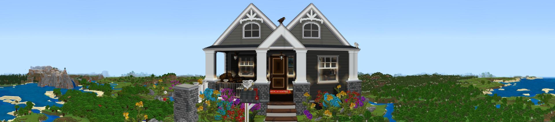 Panorama of the Minecraft Bedrock Marketplace product Giant House created by A30x1.