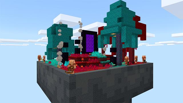 Screenshot of the Minecraft Bedrock Marketplace product Hopper Skyblock created by A30x1.