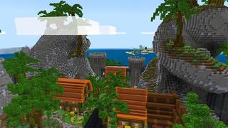 Screenshot of the Minecraft Bedrock Marketplace product Island Fortress created by A30x1.