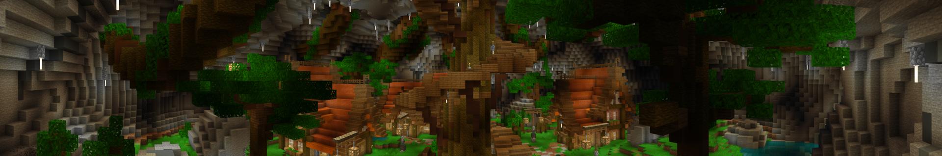 Panorama of the Minecraft Bedrock Marketplace product Jungle Maze created by A30x1.