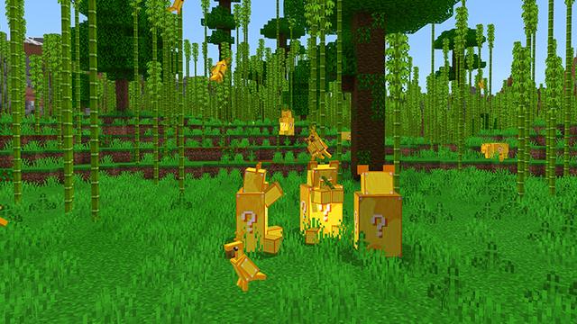 Screenshot of the Minecraft Bedrock Marketplace product Lucky Block Mobs created by A30x1.