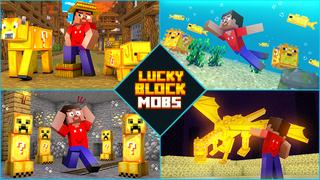 Thumbnail of the Minecraft Bedrock Marketplace product Lucky Block Mobs created by A30x1.