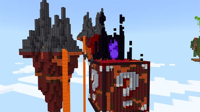 Screenshot of the Minecraft Bedrock Marketplace product Biomas do Lucky Skyblock created by A30x1.
