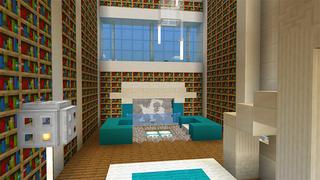 Screenshot of the Minecraft Bedrock Marketplace product Mansion: Noob vs Pro vs Hacker created by Diluvian.