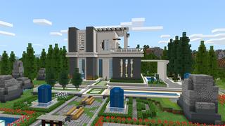 Screenshot of the Minecraft Bedrock Marketplace product Mansion: Noob vs Pro vs Hacker created by Diluvian.