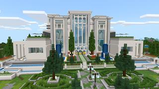 Screenshot of the Minecraft Bedrock Marketplace product Mansion: Noob vs Pro vs Hacker created by Diluvian.