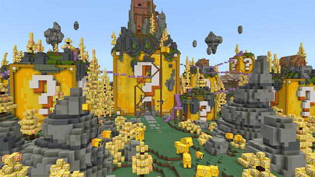 Screenshot of the Minecraft Bedrock Marketplace product Mega Lucky World created by Diluvian.