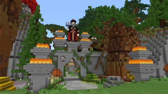 Screenshot of the Minecraft Bedrock Marketplace product Mega Tree Base created by Diluvian.