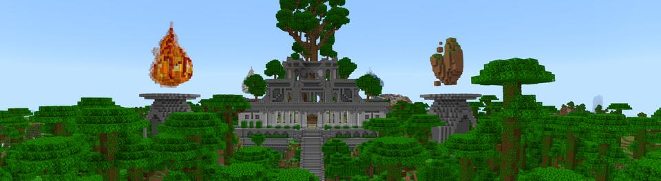 Panorama of the Minecraft Bedrock Marketplace product Templo Mítico created by A30x1.
