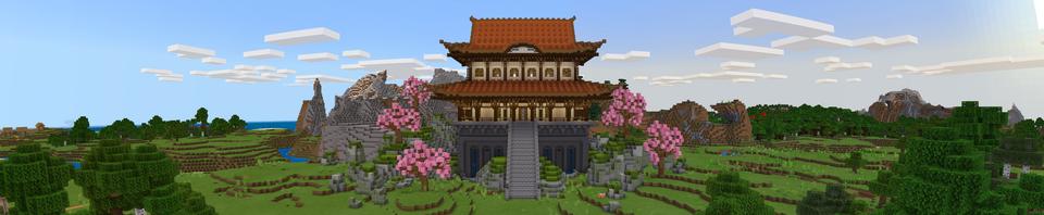 Panorama of the Minecraft Bedrock Marketplace product Ninjas Secret Base created by Diluvian.