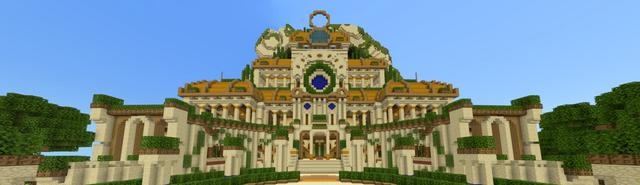 Panorama of the Minecraft Bedrock Marketplace product Ring's Palace created by Diluvian.