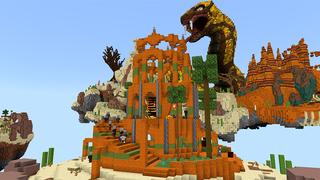 Screenshot of the Minecraft Bedrock Marketplace product Sky Monster: Giant Snake created by A30x1.