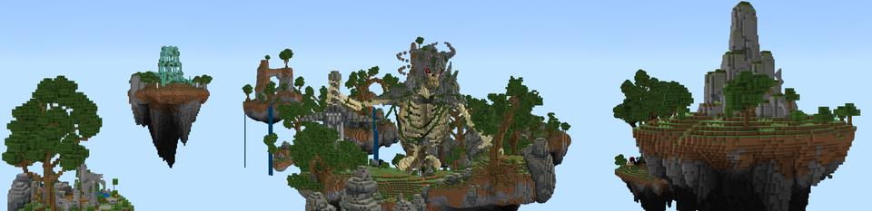 Panorama of the Minecraft Bedrock Marketplace product Sky Monster: Skeleton Soldier created by Diluvian.