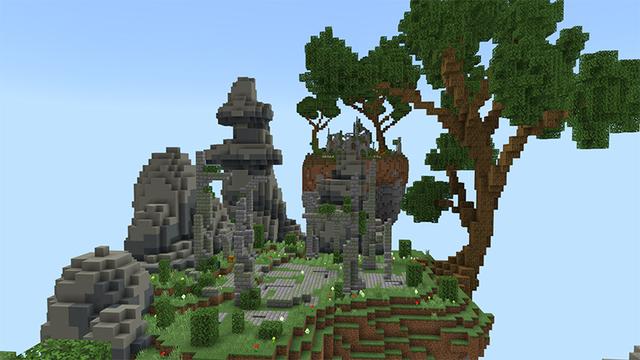 Screenshot of the Minecraft Bedrock Marketplace product Sky Monster: Skeleton Soldier created by Diluvian.