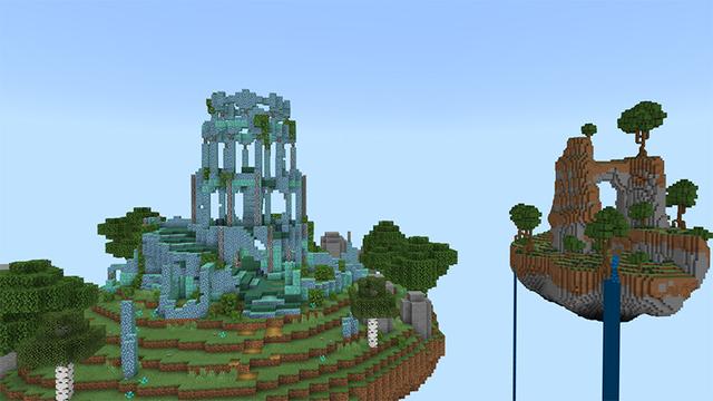 Screenshot of the Minecraft Bedrock Marketplace product Sky Monster: Skeleton Soldier created by Diluvian.