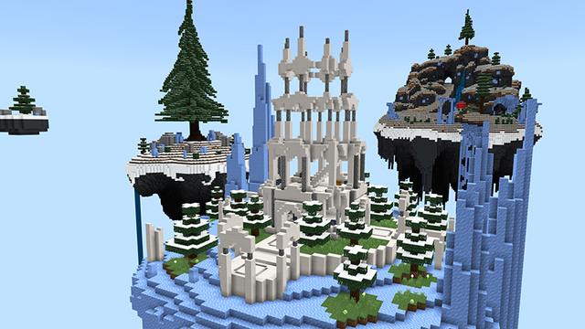 Screenshot of the Minecraft Bedrock Marketplace product Sky Monster: Yeti created by Diluvian.