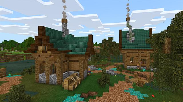 Screenshot of the Minecraft Bedrock Marketplace product Aldea del Pantano created by A30x1.