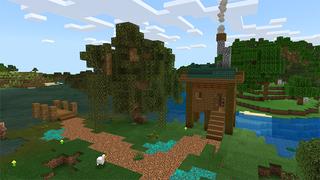 Screenshot of the Minecraft Bedrock Marketplace product Swamp Village created by A30x1.