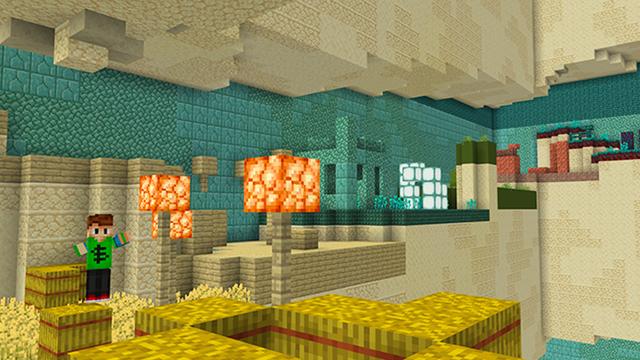 Screenshot of the Minecraft Bedrock Marketplace product Temple Parkour created by Diluvian.