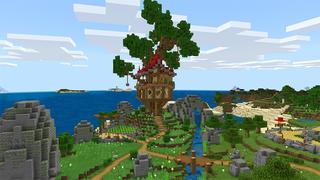 Screenshot of the Minecraft Bedrock Marketplace product TreeHouse: Noob x Pro x Hacker created by A30x1.