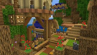 Screenshot of the Minecraft Bedrock Marketplace product TreeHouse: Noob x Pro x Hacker created by A30x1.