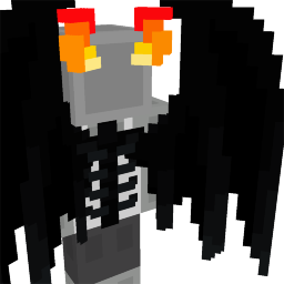 Thumbnail of the Minecraft Bedrock Marketplace product Black Infernal Flame Reaper Skeleton Wings created by Diveblocks.