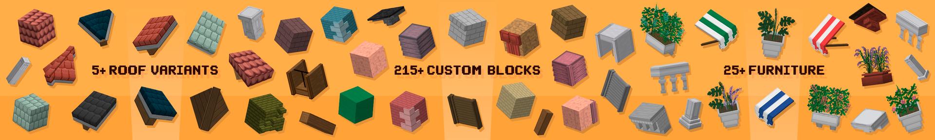 Panorama of the Minecraft Bedrock Marketplace product Block Expansion created by Diveblocks.