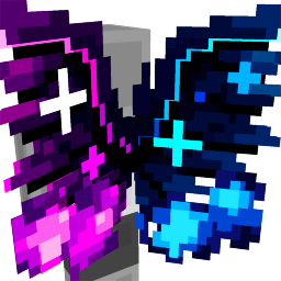 Thumbnail of the Minecraft Bedrock Marketplace product Cosmic Galaxy Void Neon Wings created by Diveblocks.