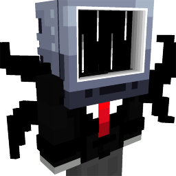 Thumbnail of the Minecraft Bedrock Marketplace product Cursed Backrooms Entity TV Tie Suit created by Diveblocks.